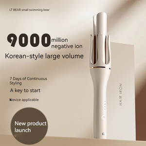 Professional Silk Portable <b>Mini</b> Auto Rotating Curling Iron Automatic <b>Hair</b> <b>Curler</b> with PTC Heater - Product Image 3