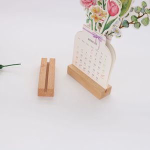 Expositor de Tarjetas de Regalo de Madera Maciza Personalizado para Bodas, Base de Madera Pulida con Bandeja Art Deco, Soporta Múltiples Tarjetas - Product Image 2