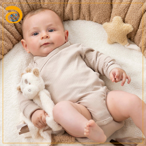<span class=keywords><strong>Doudou</strong></span> en peluche douce Lapin Hippopotame <span class=keywords><strong>avec</strong></span> serviette de dentition et <span class=keywords><strong>attache</strong></span>-sucette, jouet apaisant pour bébé, cadeau pour nouveau-né - Product Image 4