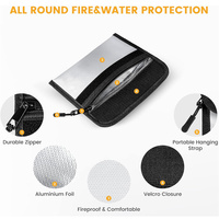 Sacs de protection ignifuges en fibre de verre pour documents, pochettes de protection pour téléphones portables et clés – Vente en gros