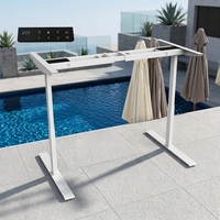 Cadre de bureau électrique ergonomique modulaire intelligent à double moteur, réglable en hauteur, garantie 3 ans pour usage commercial et bureautique