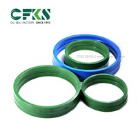 Joint d'étanchéité hydraulique personnalisé CFKS, joint de tige en U 190*206*18 en polyuréthane, joint rotatif UR vert bleu, joint d'étanchéité UR pour machines