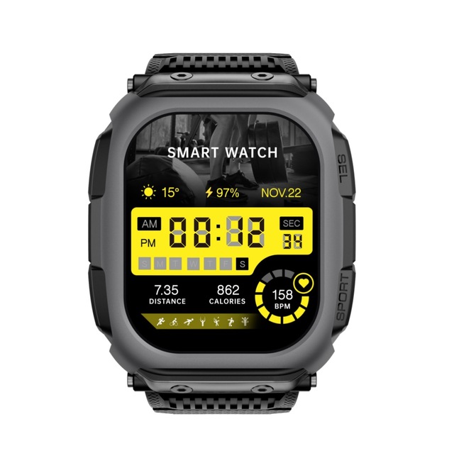 Premium Smart Watch Android Dual-system BT Calling Fitness tracker Smartwatch Voice Assistant Weather Alarm with GPS OEM Custom