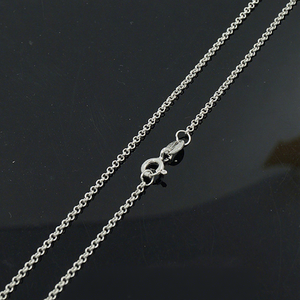 <span class=keywords><strong>JZZZ</strong></span>-004C เครื่องทำห่วงโซ่เงินสเตอร์ลิงจริงเงิน1.5มิลลิเมตร Rolo สำหรับผู้หญิงหรือผู้ชายชุบทอง Belcher โซ่ - Product Image 1