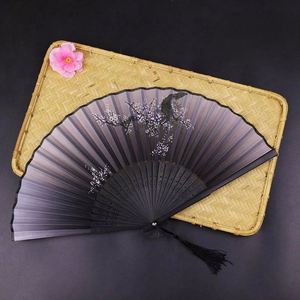 High Quality Eco-Friendly Painted Bamboo Handheld Fans with Tassel-Custom Printed Advertising <b>Gift</b> - Product Image 6
