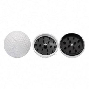 Golf Ball Shape White Acrylic <b>Herb</b> <b>Grinder</b> D43mm Smoking <b>Grinder</b> Round Ball Tobacco <b>Grinder</b> - Product Image 1