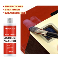 Vernis acrylique TIMESRUI 120 ml, scellant transparent liquide, vernis UV résistant à l'humidité pour projets artistiques, artisanat, scellement