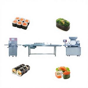 เครื่องทำซูชิแบบม้วนข้าวดีไซน์ใหม่ สายพานลำเลียงอุปกรณ์ทำซูชิ / ระบบซูชิแบบเคทีน - Product Image 3