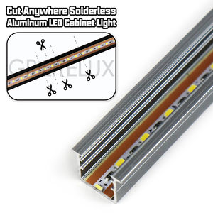 Profilé LED en aluminium découpable sans soudure 1010 DC12V 3000K 4000K 6500K, éclairage encastré pour meuble avec cadre en aluminium - Product Image 5