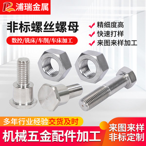 Purui Custom Stainless Steel Nuts And Bolts Hex Head Metric Size 18mm Machined Parts - Product Image 5