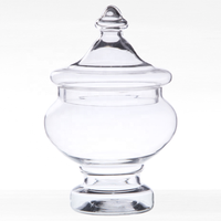 Bouteille en verre transparente de grande taille pour bonbons, buffet de bonbons, présentoir élégant, pot de rangement pour bonbons, pot de rangement pour bonbons pour la décoration de la maison
