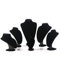 Présentoirs à bijoux personnalisés Xinxing pour magasins, plateaux en velours noirs pour colliers, présentoirs à bijoux