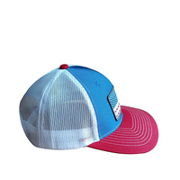 Gorro con logotipo de parche tejido de ala curva de dos tonos Snapback personalizado Gorras deportivas en blanco Gorras de béisbol Sombreros de camionero tricolores personalizados
