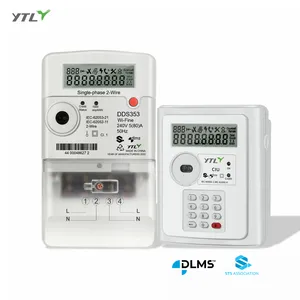 YTL meter prabayar 50HZ, pengukur energi prabayar pintar multisaluran 2W tipe terpisah