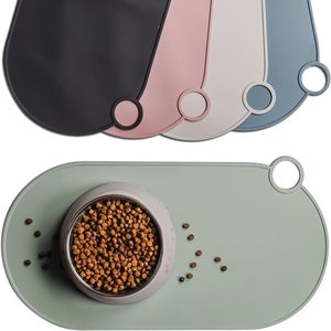 Silikonmatte für Futternäpfe | Einfache, Wasserdichte Silikonmatte für Futter- und Wassernäpfe | Futtermatte für Haustiere mit Hohem Rand - Product Image 1