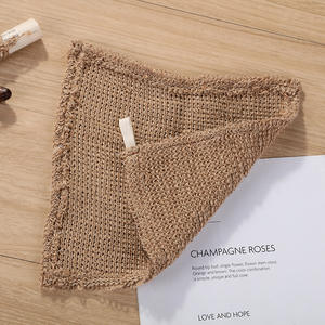Serviette de toilette exfoliante en jute naturelle avec logo personnalisé, sac à savon en sisal et <span class=keywords><strong>chanvre</strong></span>, pour le corps et le bain - Product Image 4