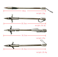 Fléchettes de pêche et fléchettes de lance-pierre en acier inoxydable de haute précision, accessoires professionnels de chasse et de tir en plein air - Argent