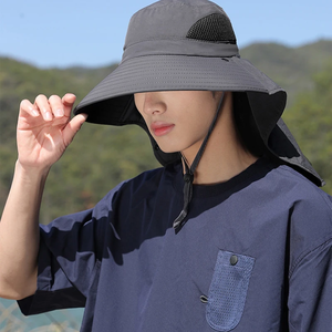 Sombrero de Pescador para Hombre y Mujer, de Verano, para Exteriores, con Ala Ancha, Protección UV, para Montañismo y Pesca, Impermeable - Product Image 5