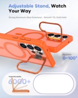 Étuis de téléphone portable magnétiques de luxe, étui translucide avec support pour appareil photo pour Samsung S26 Ultra