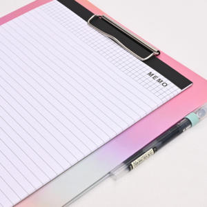 Porte-documents personnalisé double face par sublimation, étanche en PP, avec porte-stylo pour l'école et le <span class=keywords><strong>bureau</strong></span> - Product Image 5