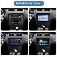 Radio Mobil Android untuk Ford Mustang 2010-2014 Multimedia GPS Navigasi Pemutar Audio Video Car-play Stereo 2 Din