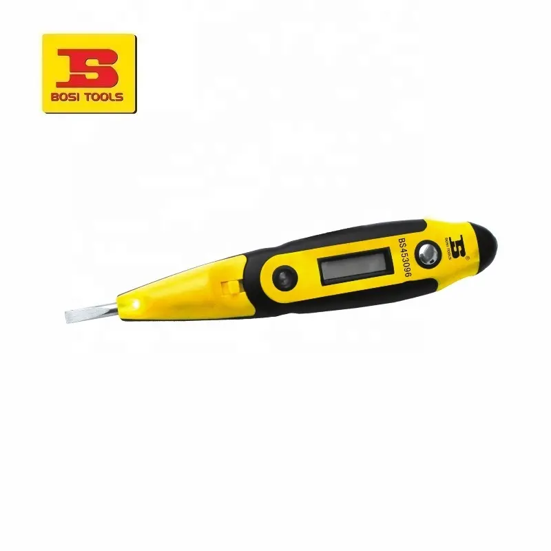 12-250V Tester Electrical LCD Display Voltage Detector Test Pen for Electrician Tools