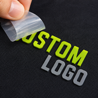 Logo en silicone 3D personnalisé à coller au fer, impression par transfert thermique, autocollant en silicone, patch de transfert thermique pour vêtements et casquettes