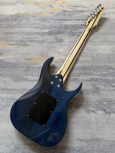 Guitarra Eléctrica Ibz para Zurdos de 7 Cuerdas con Doble Bloqueo de Trémolo, Acabado Degradado Morado, Pastillas HH S HH para Tonos Bajos Profundos - Product Image 2