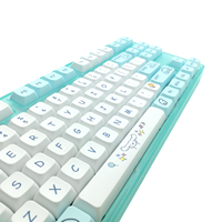 Clavier mécanique de jeu personnalisé avec rétroéclairage LED RGB blanc filaire USB Type-C, anti-ghosting