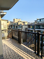 Système de balustrade en alliage d'aluminium au design moderne, facile à installer, pour balcon, terrasse, maison, modélisation 3D personnalisable