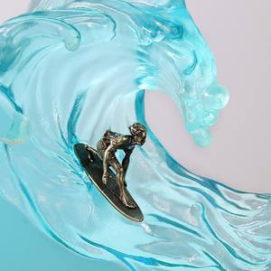 Decoración de muebles ballena medusas océano surf Oficina escritorio arte resina lámpara luminosa adornos regalos bautismo Pascua - Product Image 3