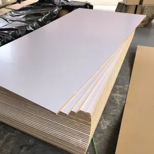 Penjualan terlaris melamin MDF 3mm 5mm 9mm 15mm 18mm 25mm sublimasi papan MDF sisi ganda putih tahan air