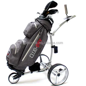 Carrito de Golf eléctrico con Control remoto, cargador de batería de litio de peso ligero, con Motor plateado