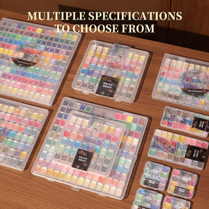 Giorgione - Juego de Acuarelas Profesionales de 60 Colores en Mini Estuche, Acuarelas Metálicas Sólidas para Niños y Estudiantes - Product Image 2