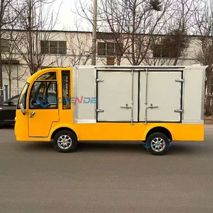 Zhenda Nouvelle Voiture Électrique Jaune à Quatre Roues avec Caisse de Transport pour Visites Touristiques, Bus de Tourisme pour Zones Scéniques, Transport Spécialisé - Product Image 5