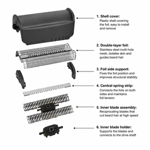 Tête de rasoir de rechange pour <span class=keywords><strong>Braun</strong></span> Série 3 30B, lame unique, rechargeable par USB, étanche, pour le visage et le corps, <span class=keywords><strong>tondeuse</strong></span> à <span class=keywords><strong>barbe</strong></span> - Product Image 4