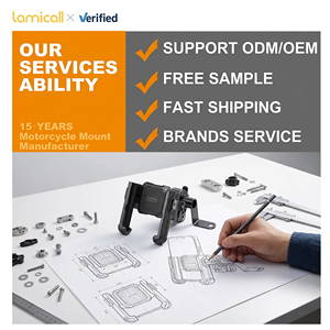 Support de téléphone pour moto Lamicall BP10 anti-vibration, fixation sur rétroviseur, verrouillage en une seconde, support à dégagement rapide, <span class=keywords><strong>promotion</strong></span> en solde - Product Image 5