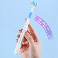 Lot de 6 brosses à dents 3D à trois faces, nettoyage complet, poils souples de qualité supérieure, pour la maison et les voyages - Vente en gros 2026