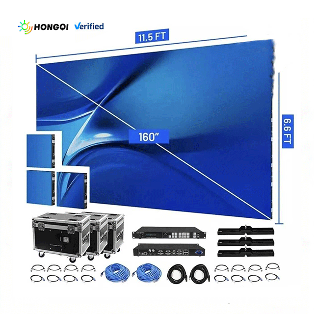 Outdoor LED Display Screen P3.9 P4.81 Waterproof High-brightness Full-color Rental Stage Background Video Wall