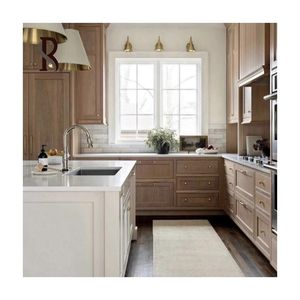 Rising OEM Armoire complète moderne <span class=keywords><strong>de</strong></span> qualité supérieure personnalisée Meuble <span class=keywords><strong>de</strong></span> cuisine Armoire <span class=keywords><strong>de</strong></span> cuisine brillante avec îlot pour l'<span class=keywords><strong>immobilier</strong></span> - Product Image 5