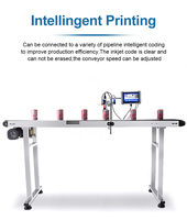Impresora de Inyección de Tinta Térmica Inteligente Multilingüe en Línea, Impresora de Inyección de Tinta Conveniente para Imprimir Logotipos, Fechas y Códigos QR