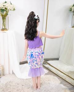 Disfraz de Princesa Sirena para Niñas, Vestido de Fiesta para Niñas Pequeñas, Vestidos de Lentejuelas para Halloween - Product Image 6