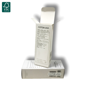 Trắng bao bì mỹ phẩm huyết thanh chăm sóc da hộp với logo tùy chỉnh chất lượng cao sản phẩm làm đẹp tuck End Box cho gói mỹ phẩm - Product Image 5