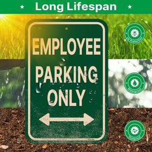 Señal Reflectante de Solo Estacionamiento <span class=keywords><strong>para</strong></span> Empleados - Señal de Aluminio Resistente <span class=keywords><strong>para</strong></span> Estacionamientos <span class=keywords><strong>Comerciales</strong></span> y de Oficinas - Product Image 2