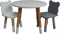 Table de bureau pour enfants avec 2 chaises tabourets ensemble pour enfants d'âge préscolaire garçons et filles activité construire et jouer Table chaise blanc ensemble bois