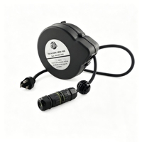 Rallonges électriques certifiées CE, enrouleur de câble rétractable DYH-1606, acier inoxydable, plastique PP, 220V/50Hz, 3200W, appareils électroménagers