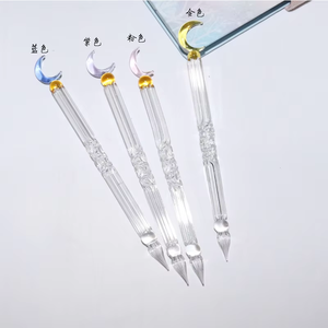 Estilo surtido Todo tipo Bonito regalo transparente Pluma de inmersión de vidrio Hecho a mano Firma de vidrio de borosilicato alto Cristal Vintage Dip <span class=keywords><strong>Pen</strong></span> - Product Image 3