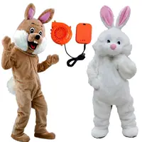 Cartoon Cosplay Oster feier Hase Tier Maskottchen Custom ized Adult Rabbit Bunny Maskottchen Kostüme