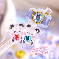 Hojas de Pegatinas de Cristal con Mini Animales Kawaii, Paquete de Colores Pastel, Pegatinas de Gatos, Perros, Autos, Estrellas, Corazones y Dómes, para Niños, Álbumes de Recortes y Manualidades