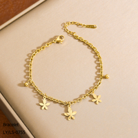 Bracelet pendentif papillon cœur en acier inoxydable 304/316 plaqué or 18 carats, tendance, élégant et unique, bijoux pour femmes